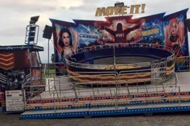 The 'Move It, Tagada' ride, which malfunctioned at Ayr race course