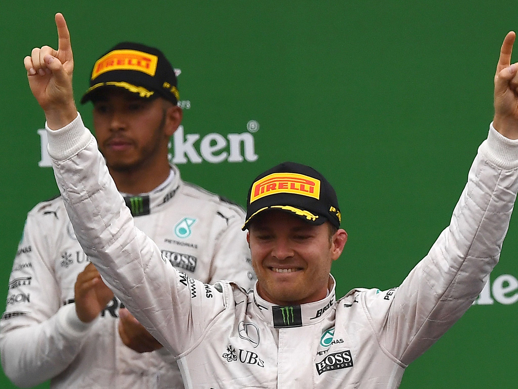 Lewis Hamilton saw his lead cut to just two points after Nico Rosberg won the Italian Grand Prix