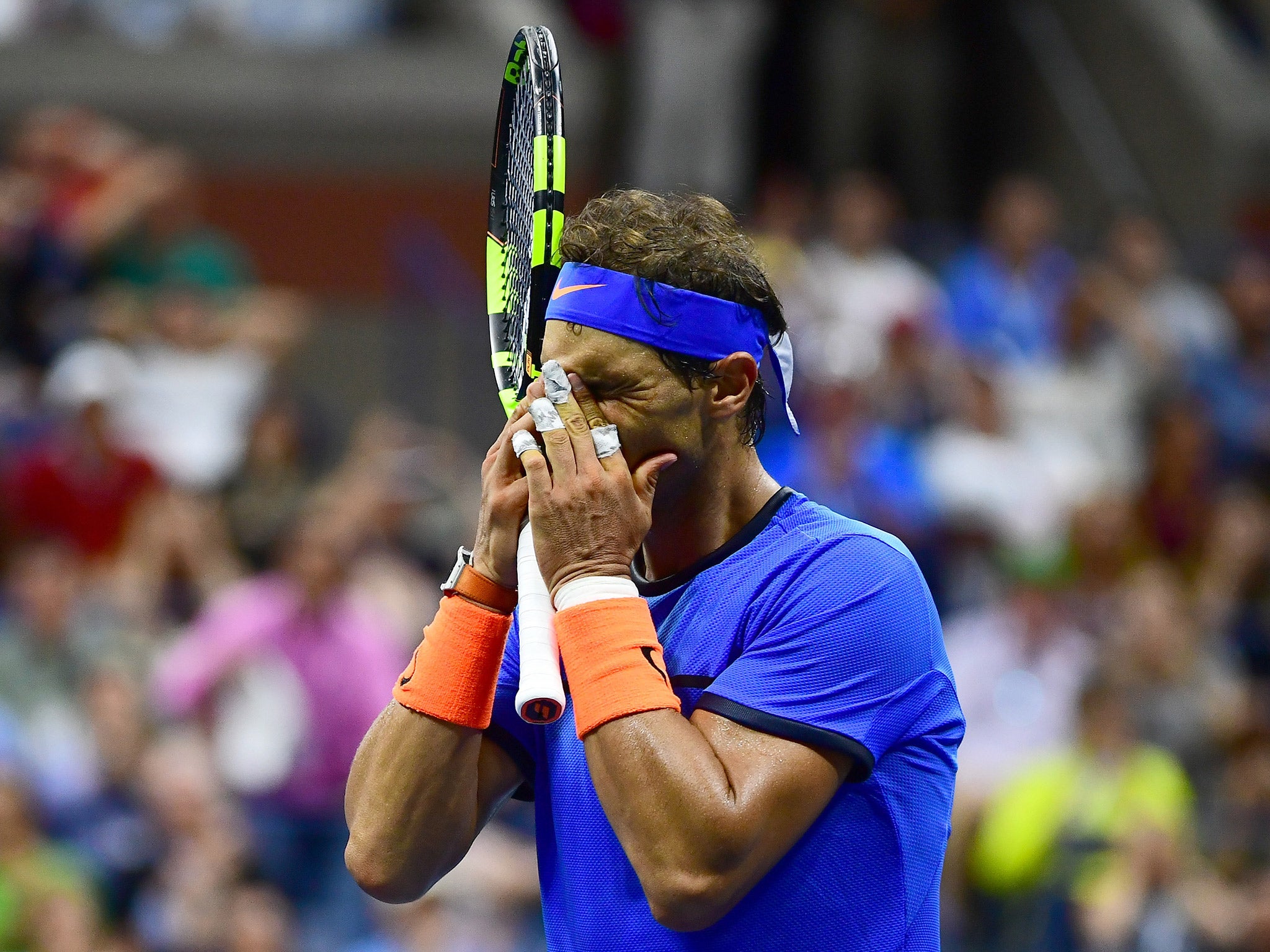 Nadal failed to pass the fourth round for a fifth straight Grand Slam