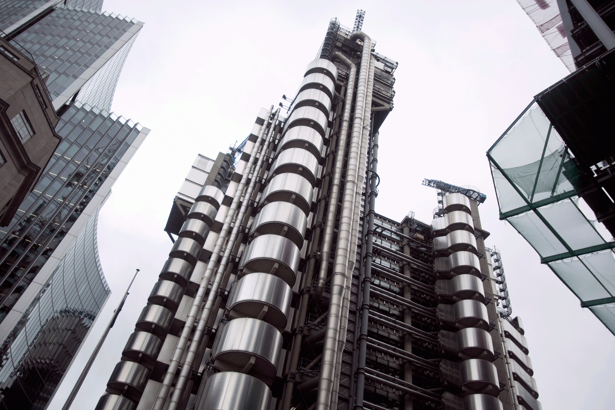 The iconic Richard Rogers-designed Lloyd’s of London building in the City