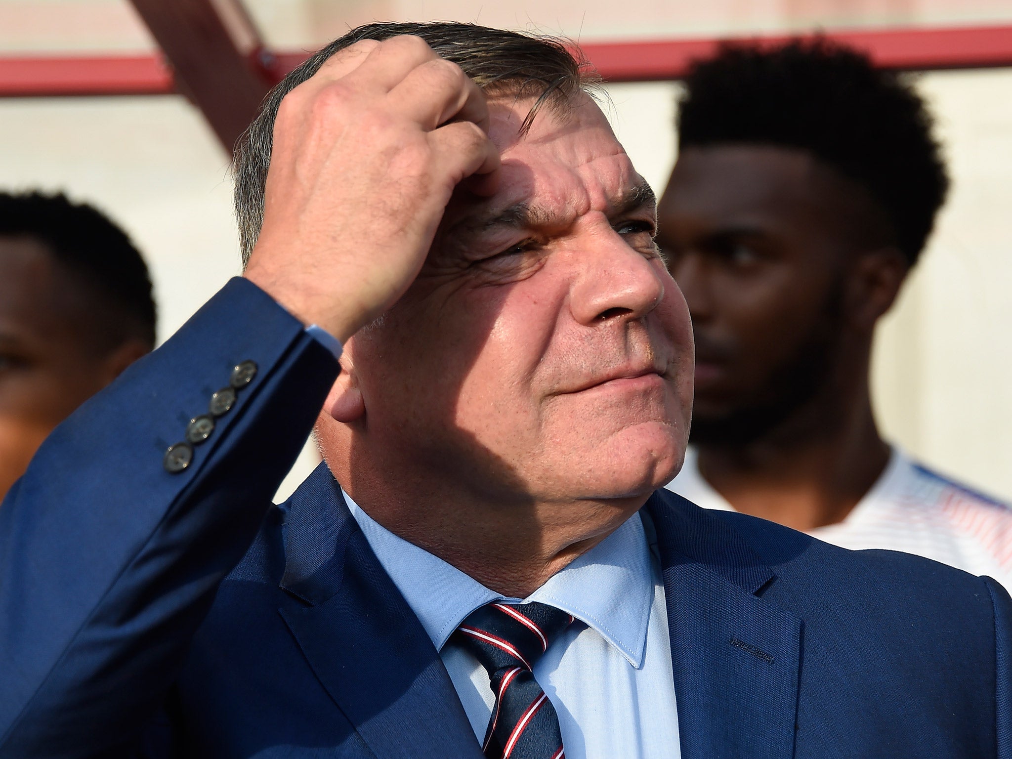 Sam Allardyce was given a lucky coin before England's 1-0 win