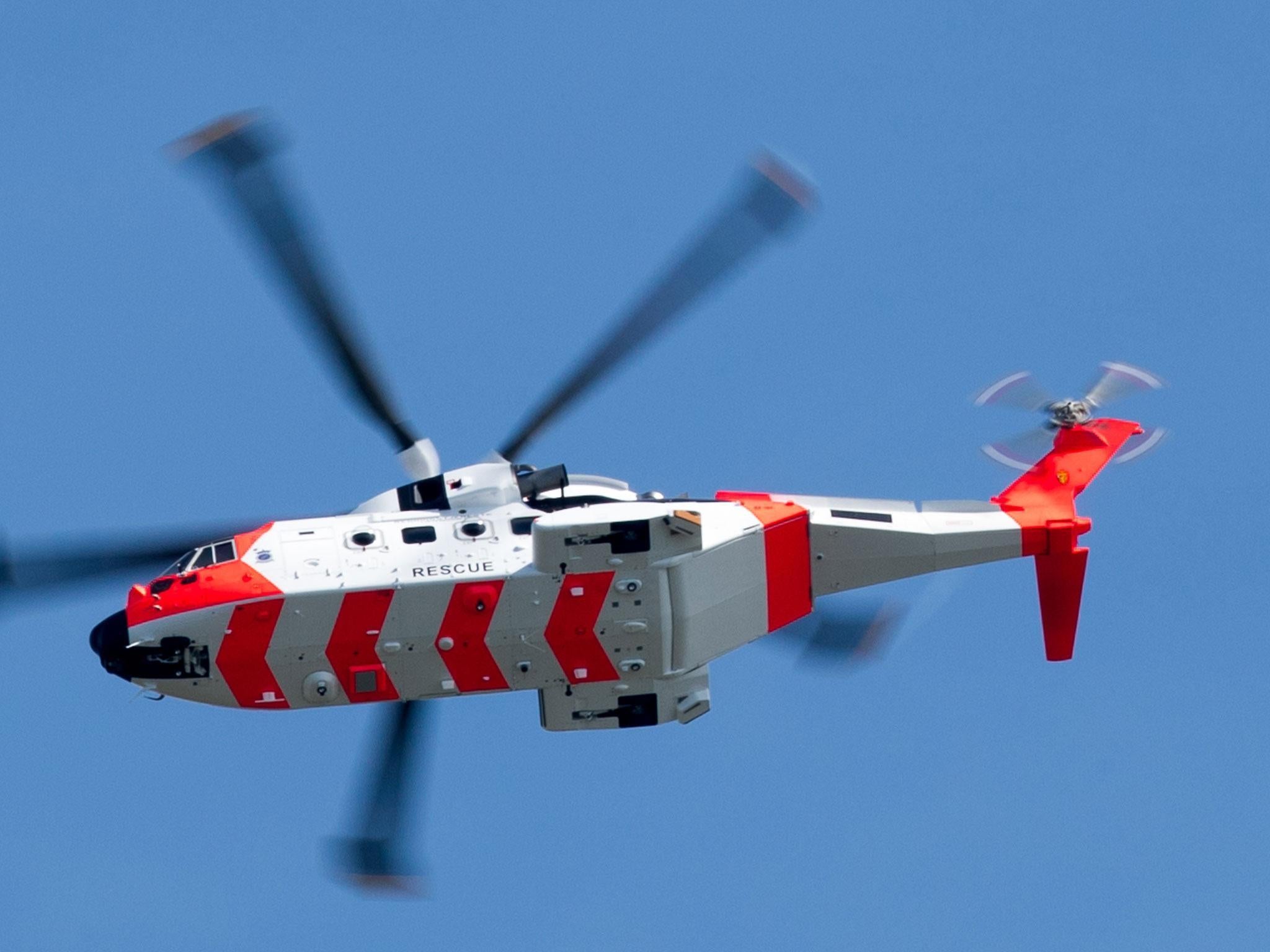 The Coastguard search and rescue helicopter, two lifeboats and the Coastguard Rescue Team have been scrambled