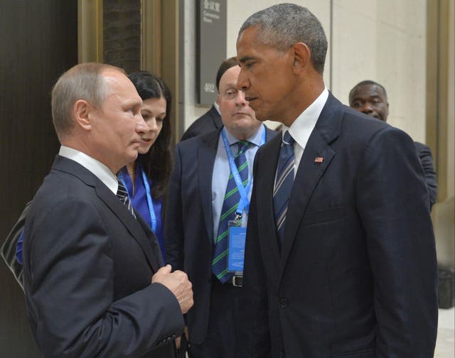 Mr Putin and Mr Obama spoke in China
