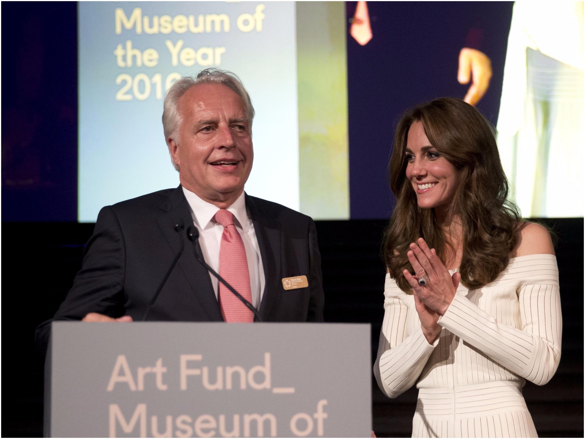 Martin Roth and Kate Middleton at the Museum of the Year Awards