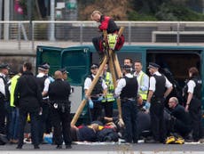 Black Lives Matter activists arrested at London City Airport