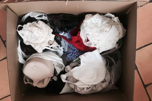 'Bras not Bombs' has seen thousands of bras donated by women in the UK sent out to refugee camps