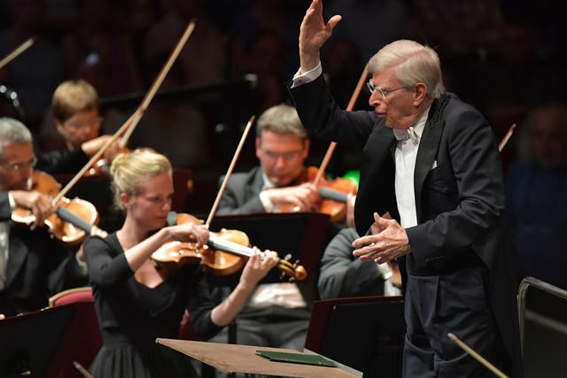 Herbert Blomstedt conducts the Gewandhausorchester Leipzig at the BBC Proms 2016.