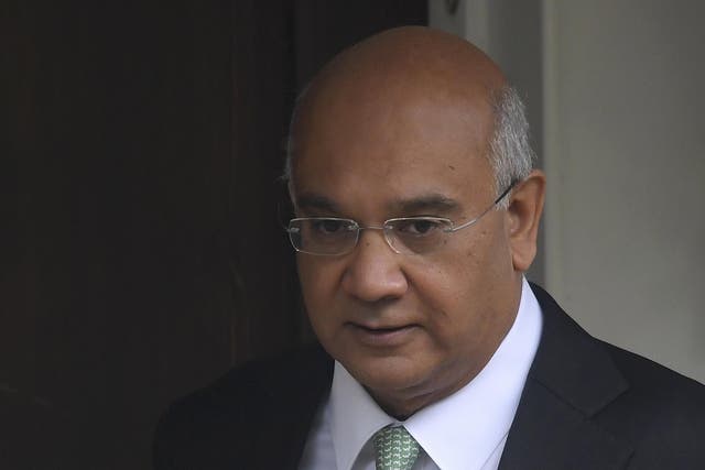 Keith Vaz leaves his home in north west London