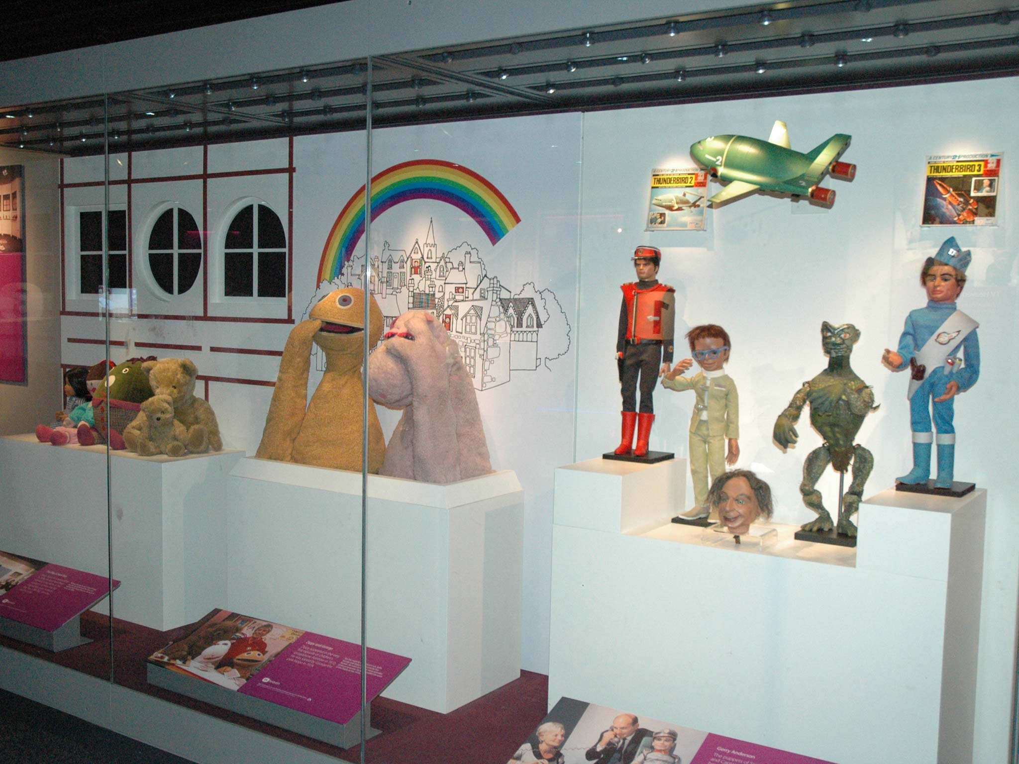 See characters from some of TV’s most loved puppet shows, including Rainbow and Gerry Anderson models