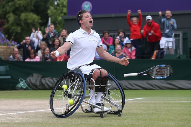 Gordon Reid clinches the first Wimbledon wheelchair singles title this summer