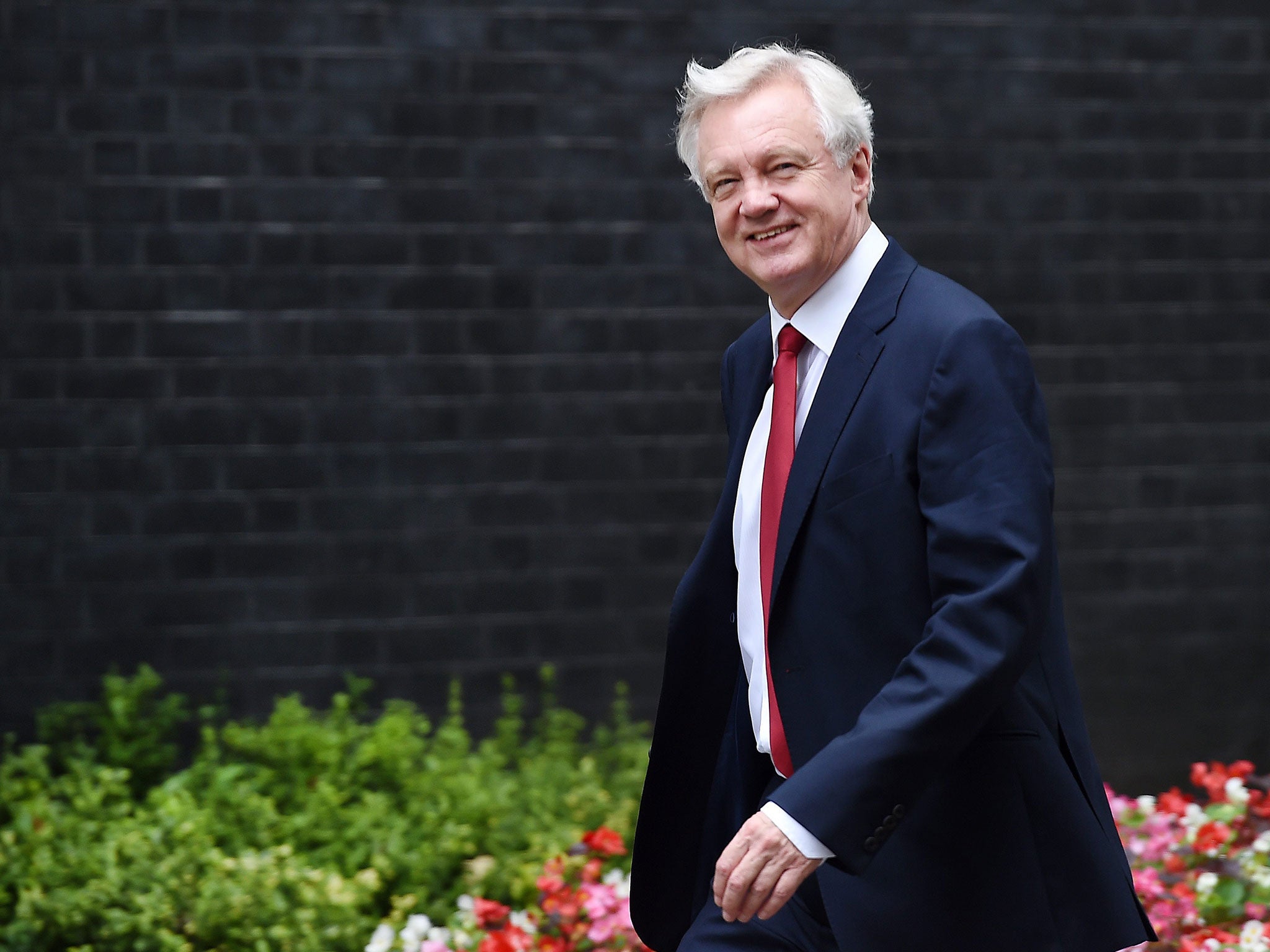 Brexit Secretary David Davis will tell the Tory Party faithful the change will mean ‘power and authority’ returned to the UK