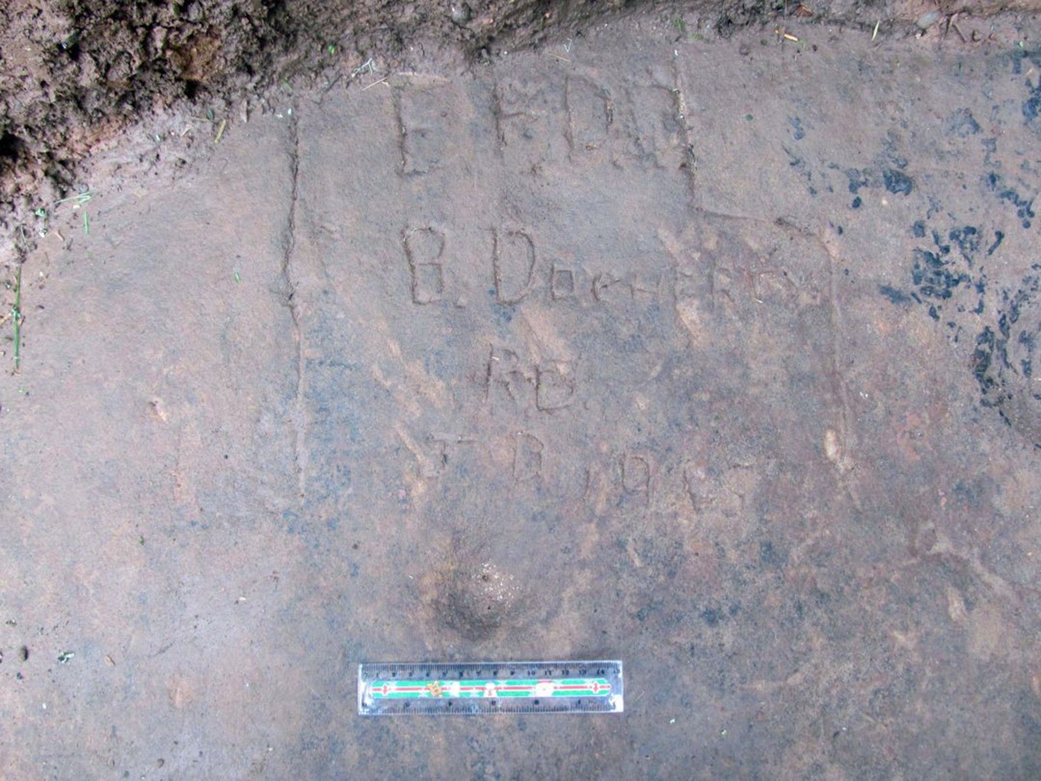 The stone panel dates back to 3000BC and is one of the best examples of Neolithic cup and ring markings in Europe