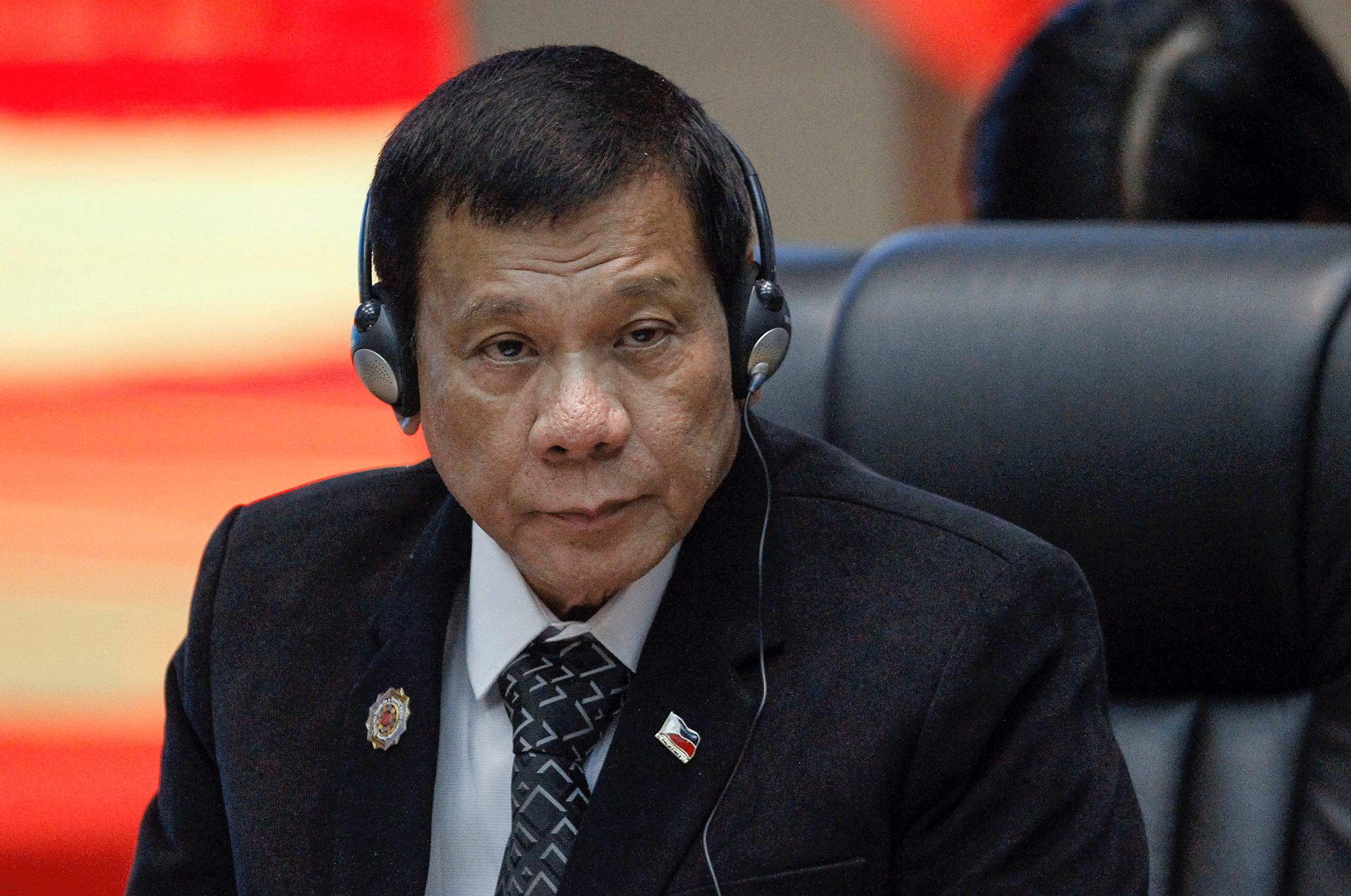 Duterte attends the ASEAN Summit in Vientiane, Laos where he was due to meet President Barack Obama