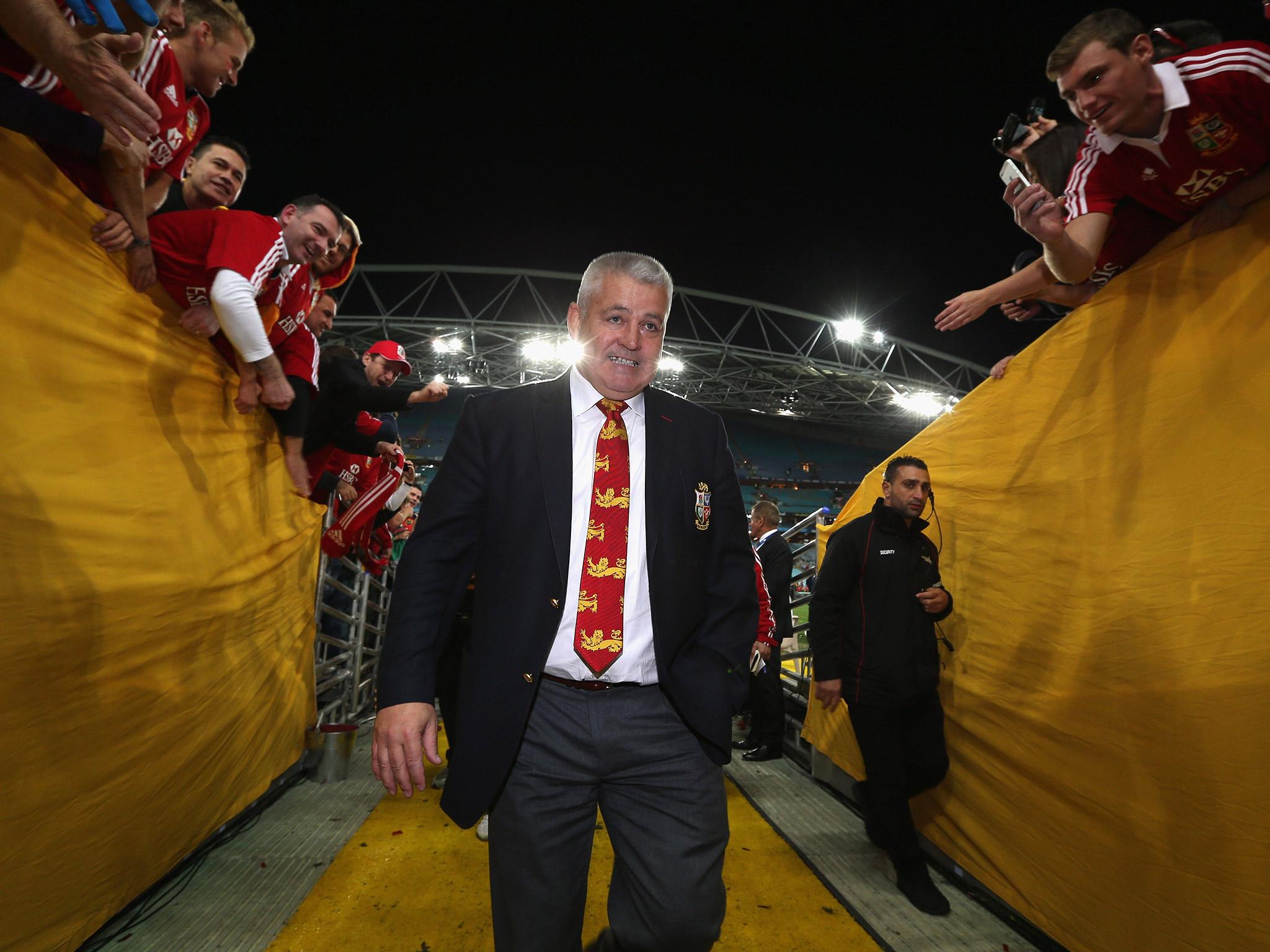 Gatland will lead his second consecutive British and Irish Lions tour (Getty)