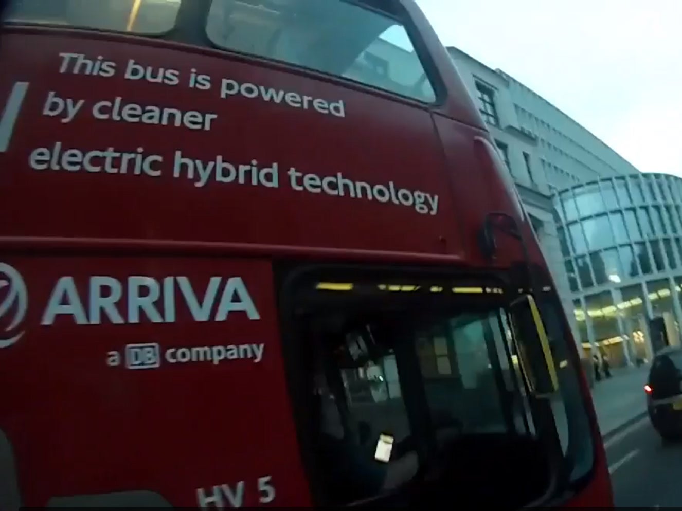 Cyclist filmed incident using a helmet camera