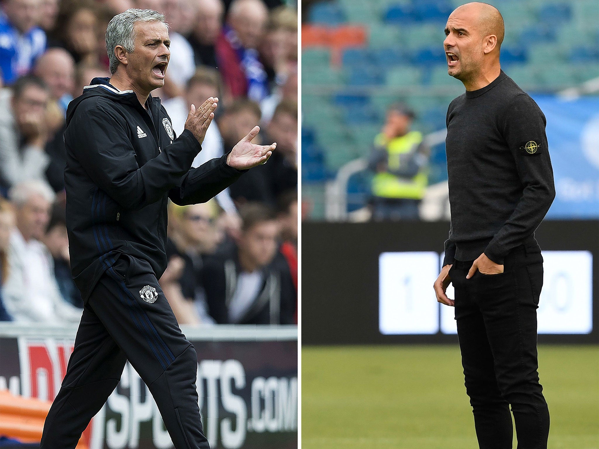 Jose Mourinho and Pep Guardiola will square up against one another once again