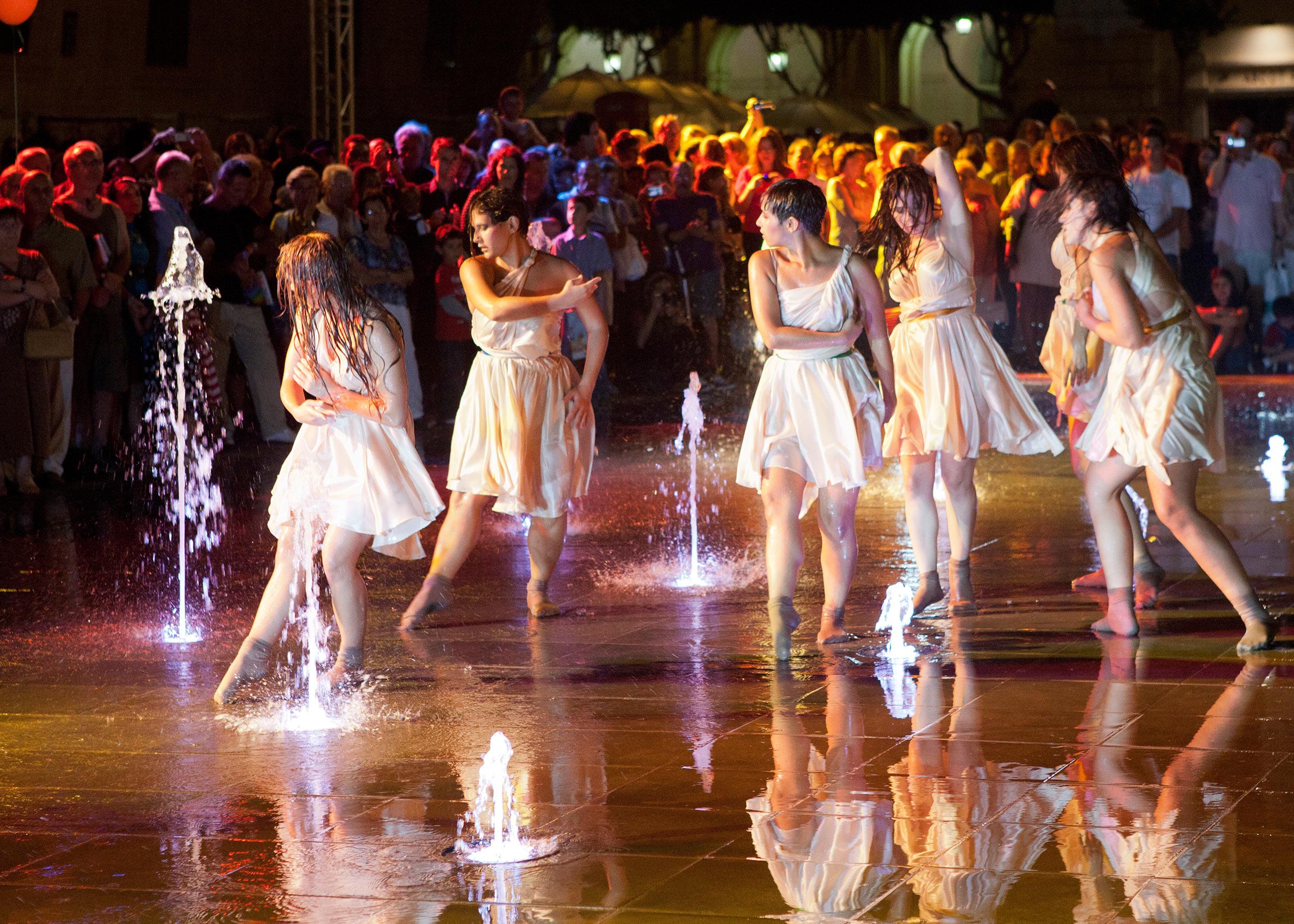 Revellers enjoy the Notte Bianca