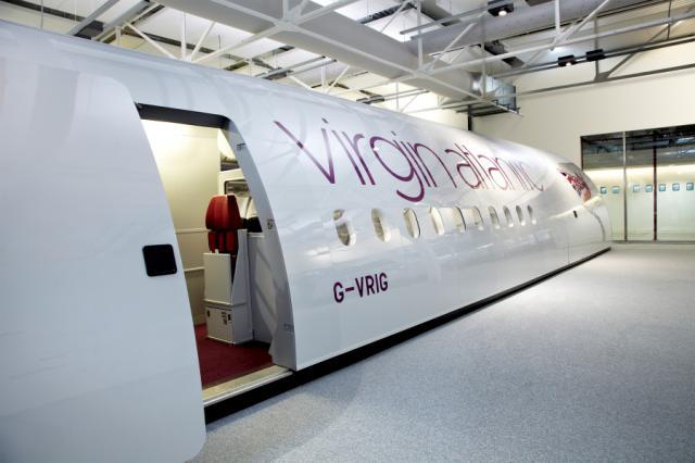 Passengers can tour the airline's training cabin
