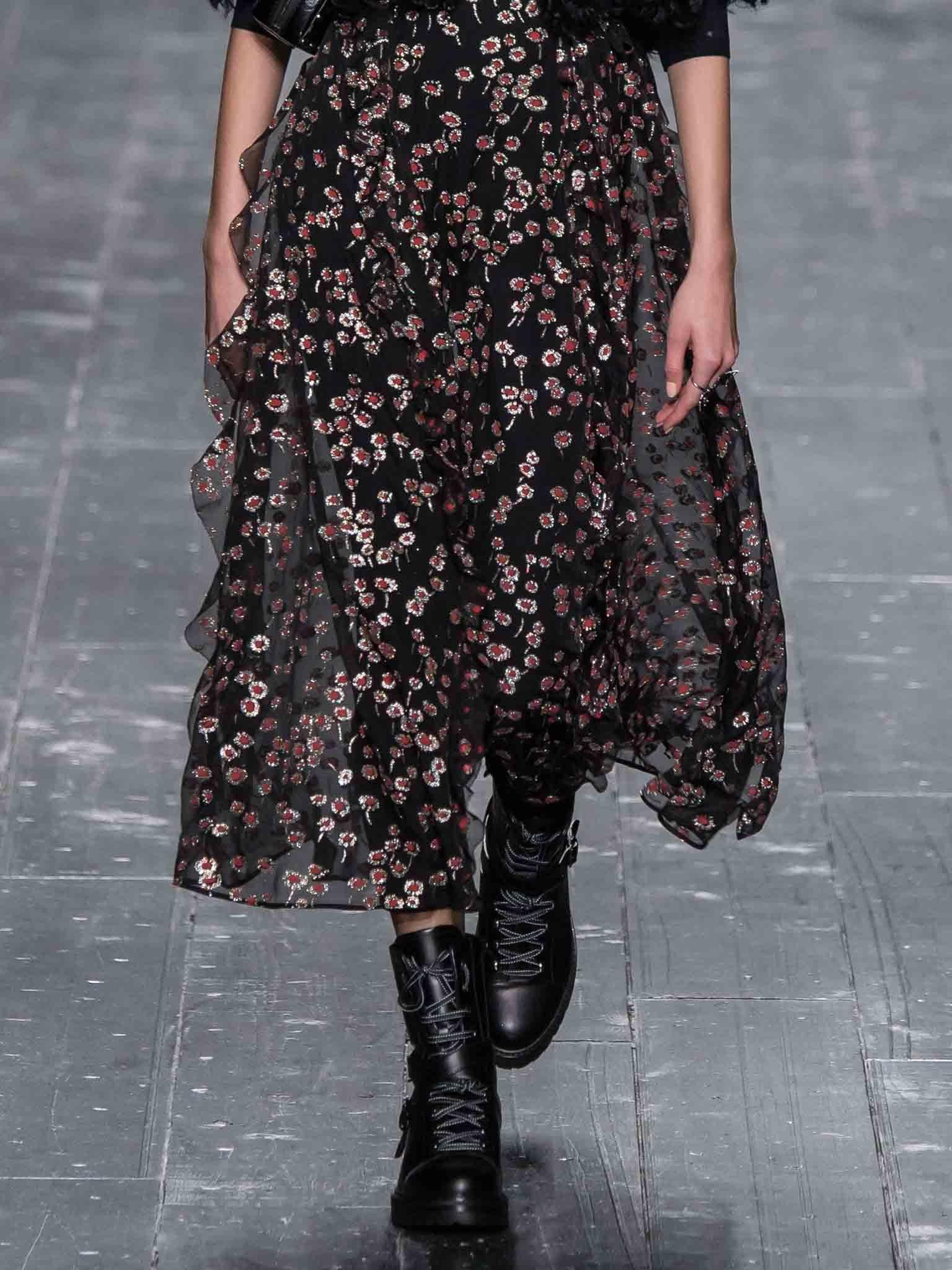 Pair your new boots with a long skirt, as seen in the Valentino Autumn Winter 2016 line (Rex)