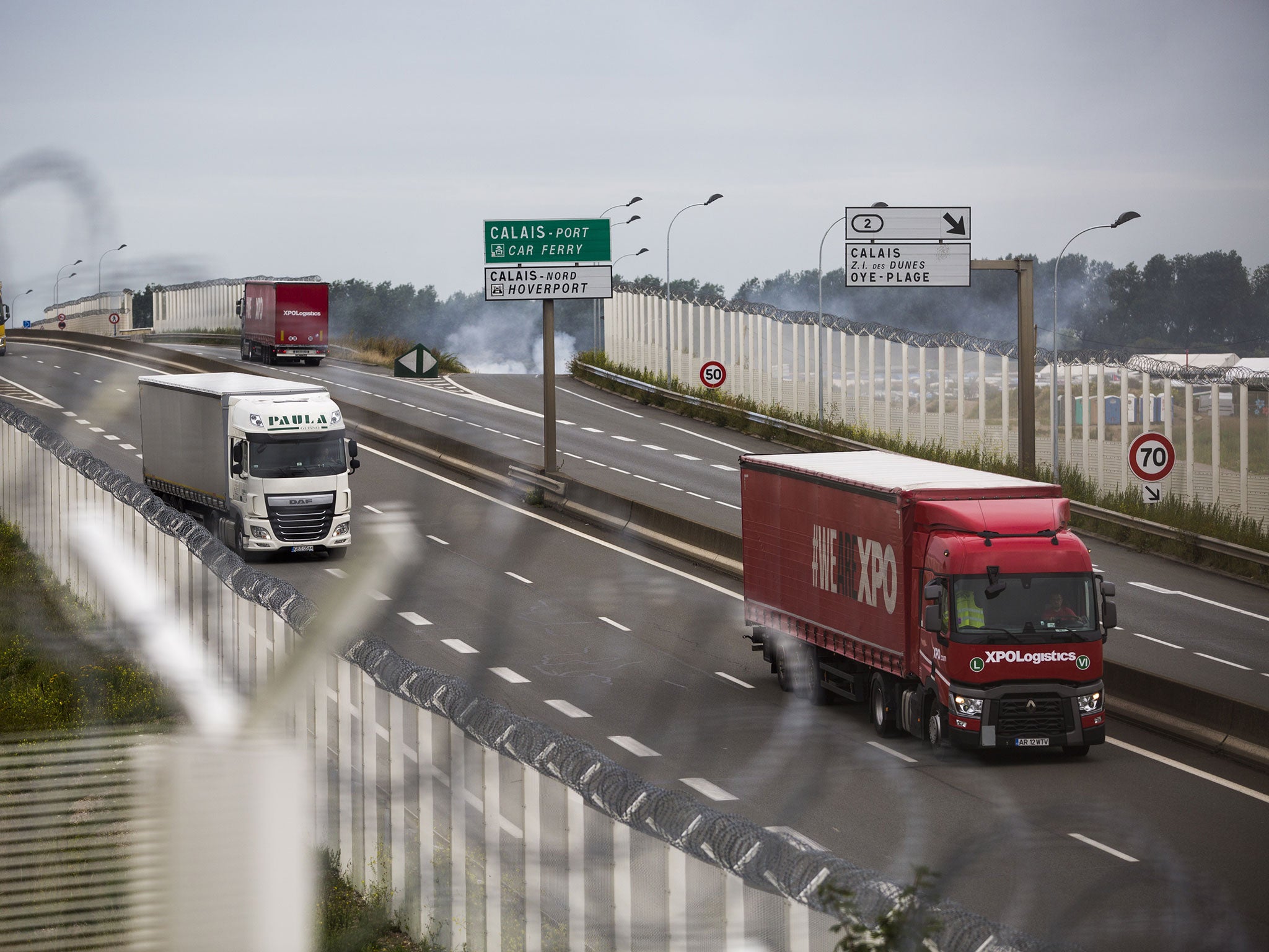 The Road Haulage Association believes that security levels need to be improved on the surrounding approach roads to Calais
