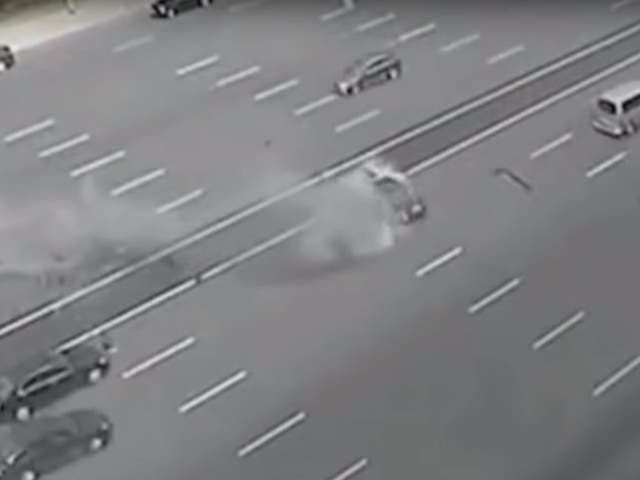 CCTV footage of the deadly crash