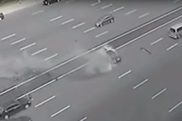 CCTV footage of the deadly crash