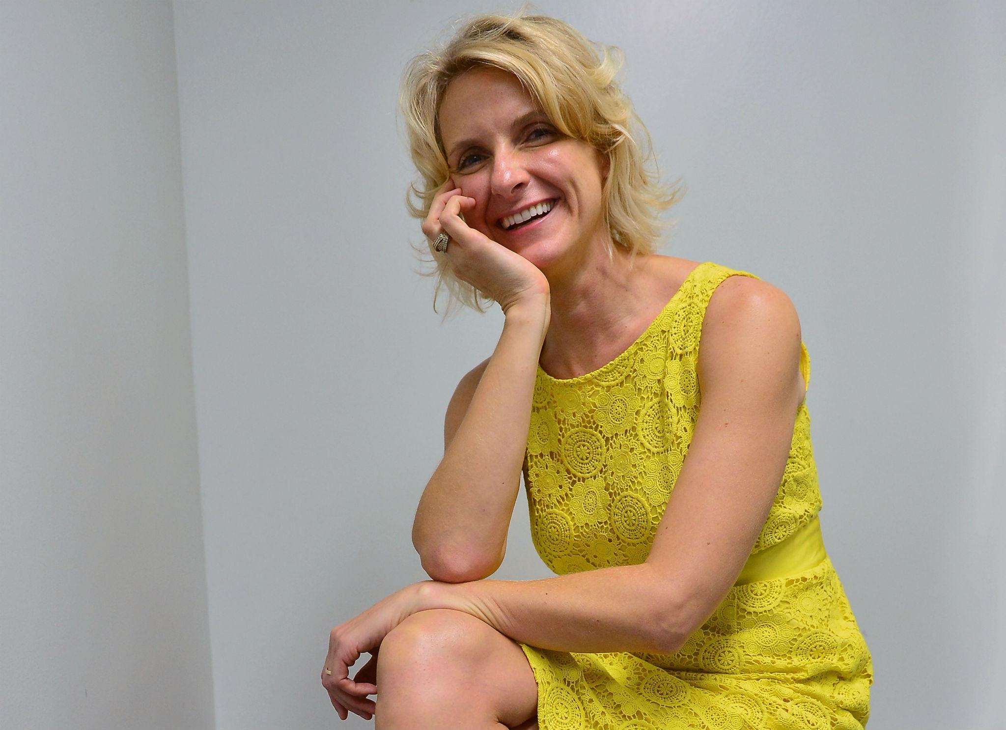 Elizabeth Gilbert, whose most recent book is the self-help tome Big Magic: Creative Living Beyond Fear