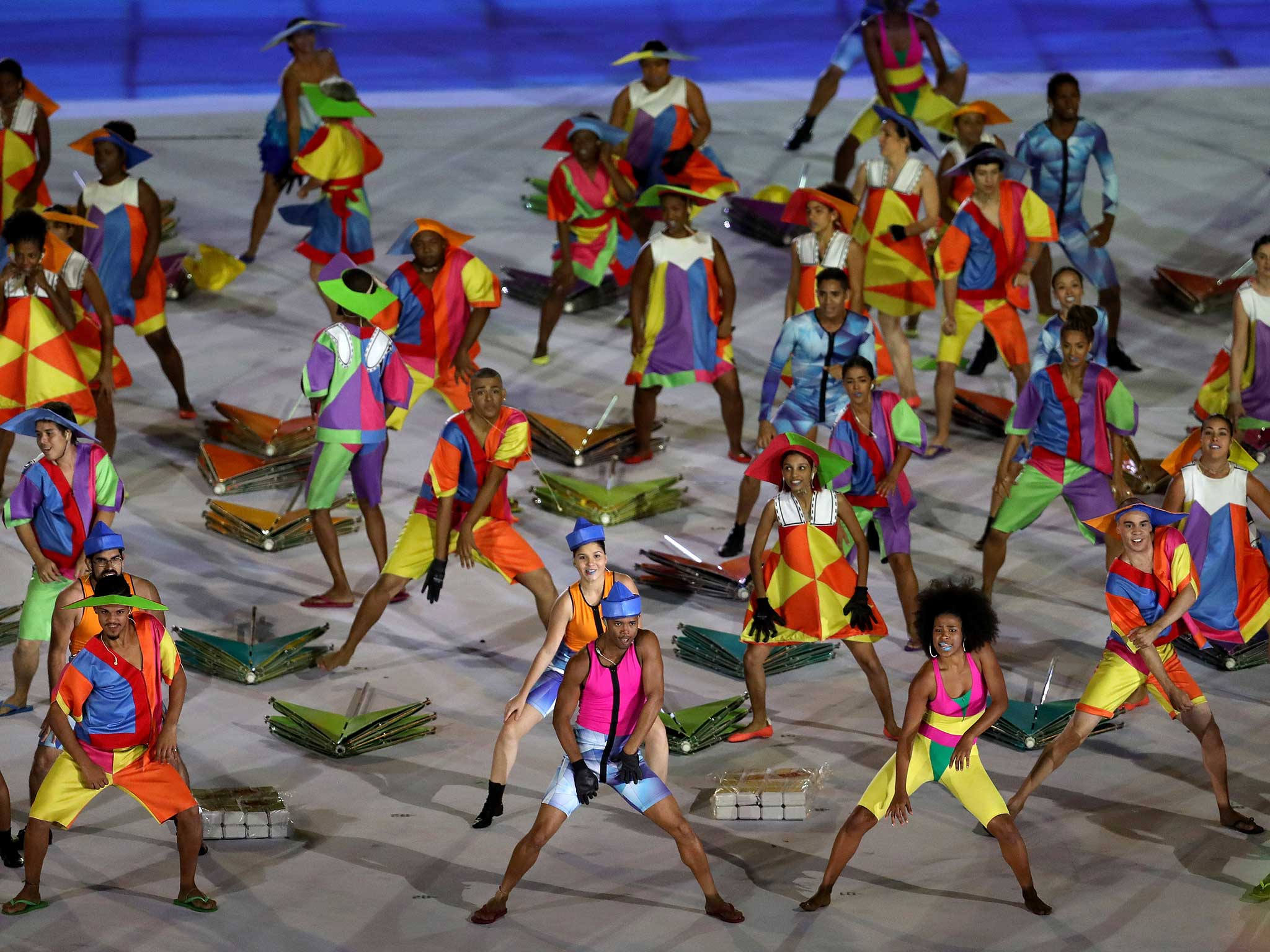 Samba music inevitably played a key role of proceedings in Rio