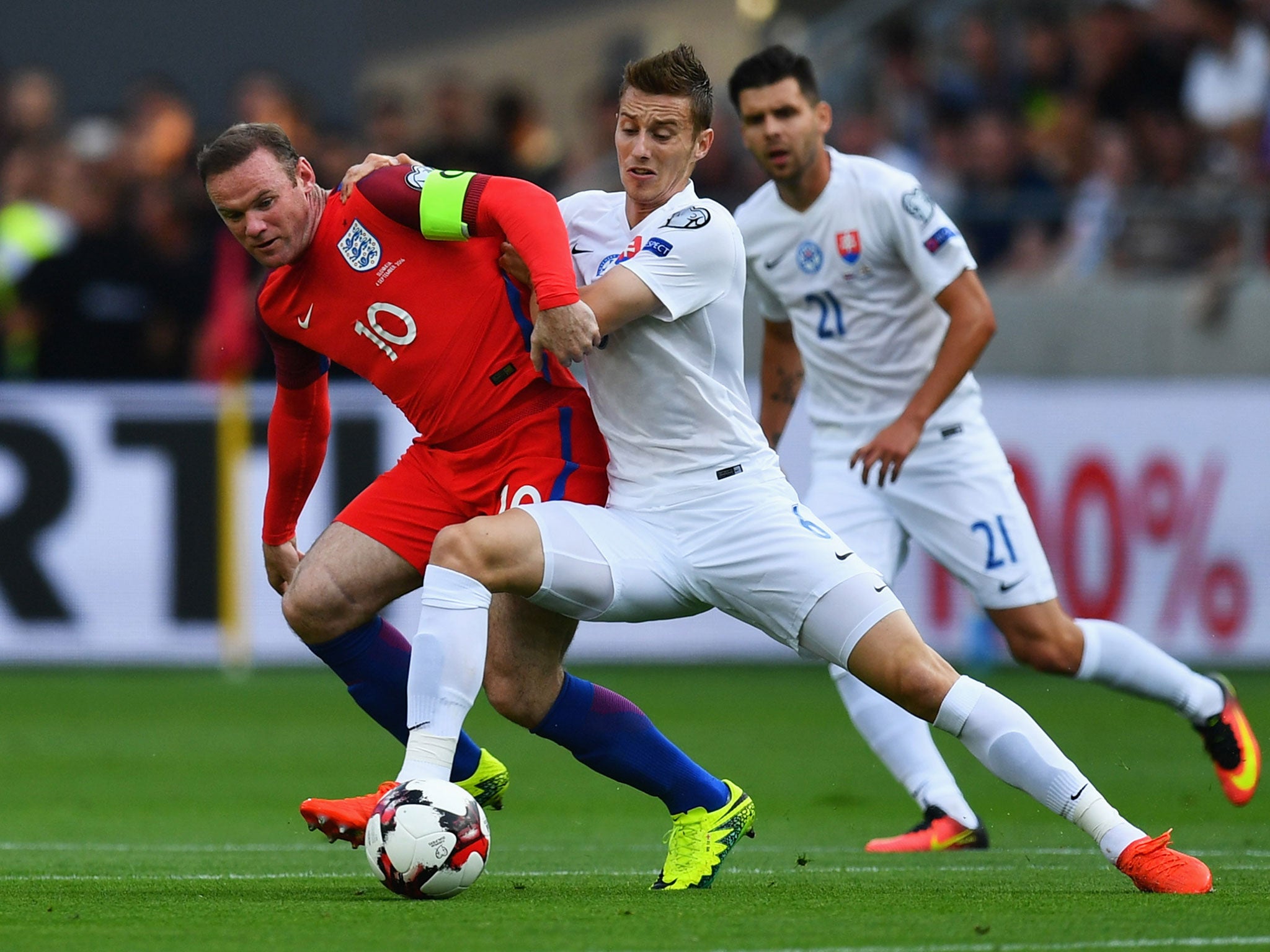 Wayne Rooney starred in a deep role for England against Slovakia in Sunday's fixture