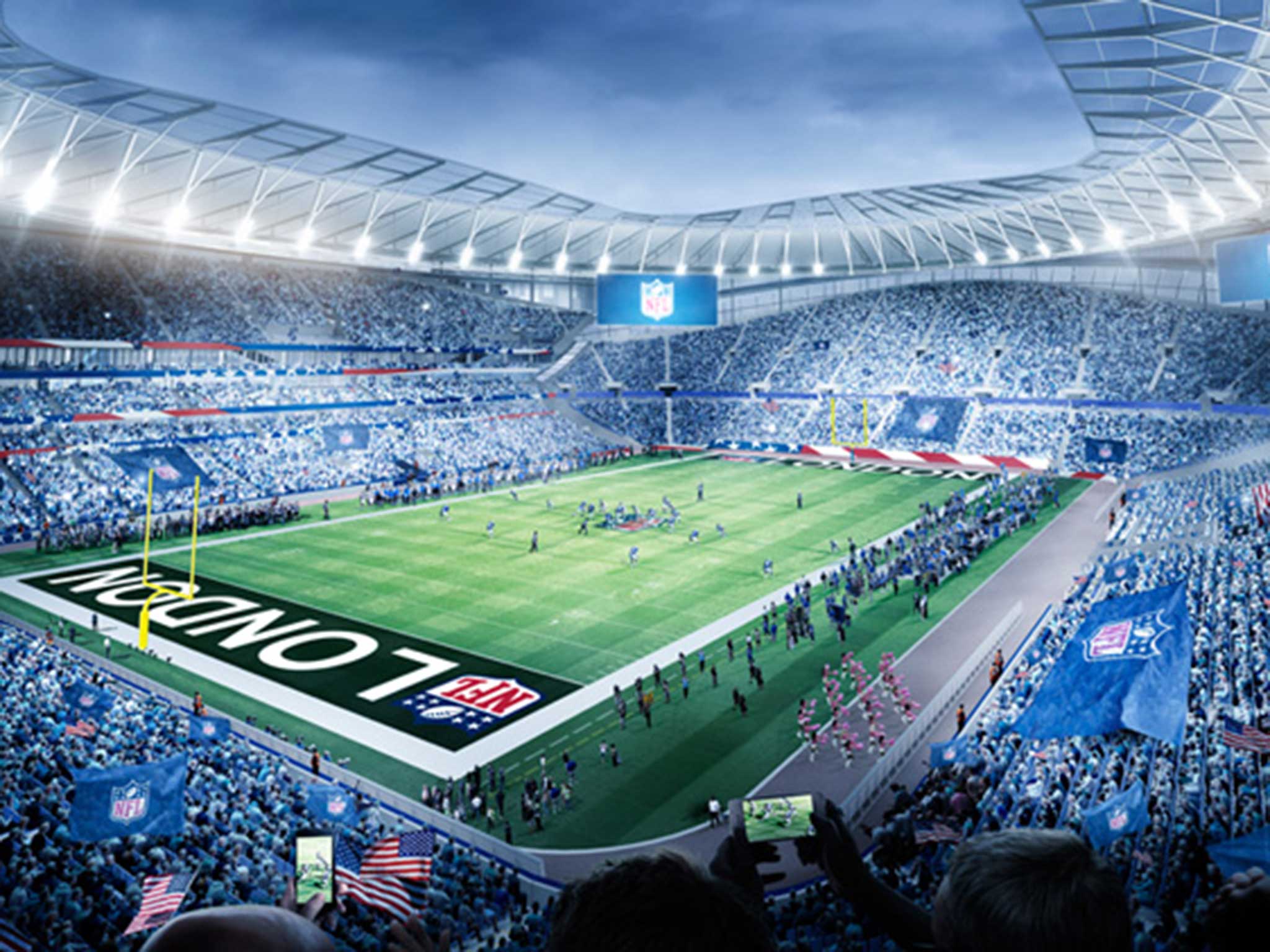 How the new Tottenham stadium will look hosting NFL fixtures