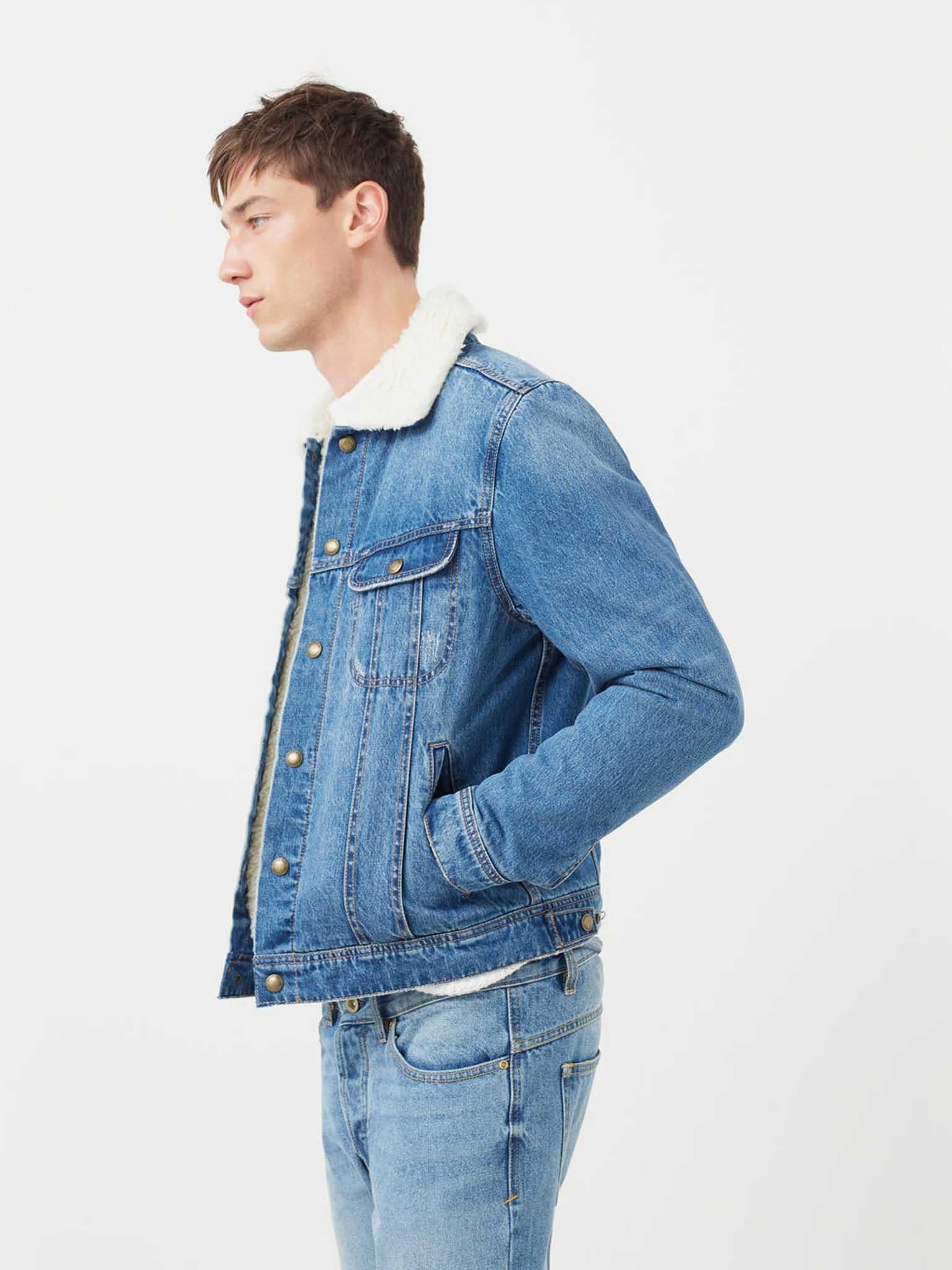 The fur-lined denim of the ‘80s is still popular decades later, £69.99, mango.com