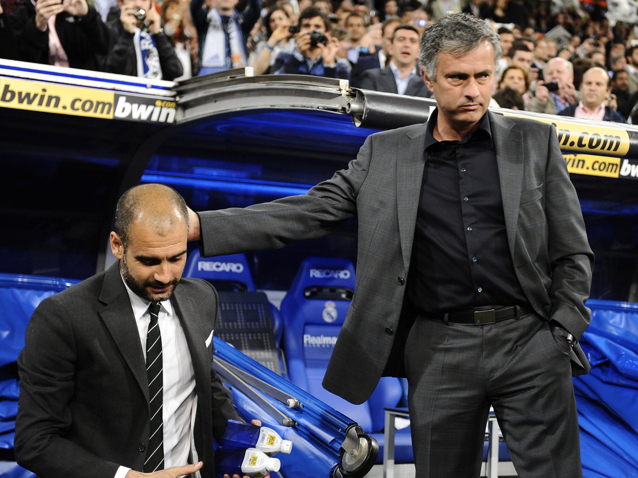 Pep Guardiola and Jose Mourinho have a long and bitter rivalry