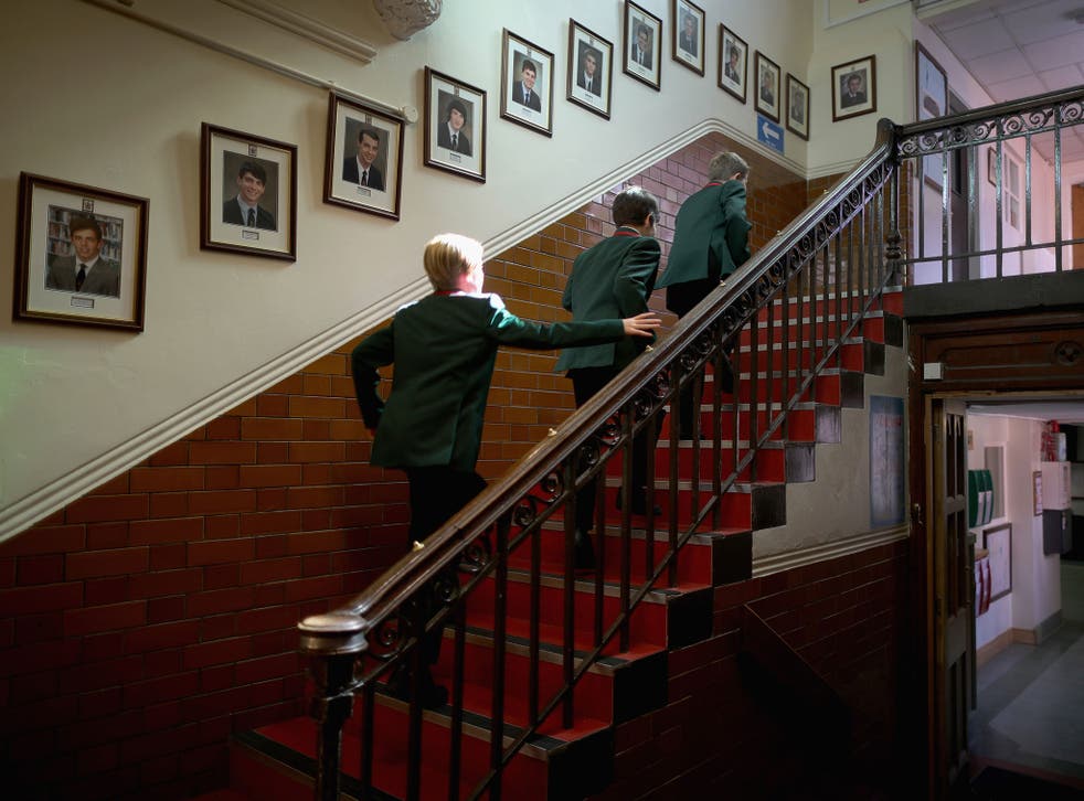 Pupils at Altrincham Grammar School for Boys: might such institutions spell the end for the most obnoxious class divide of them all – private education?