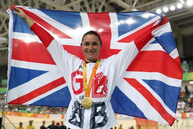 Sarah Storey wins the women's C5 3000m Individual Pursuit Final at the Rio Olympic Velodrome