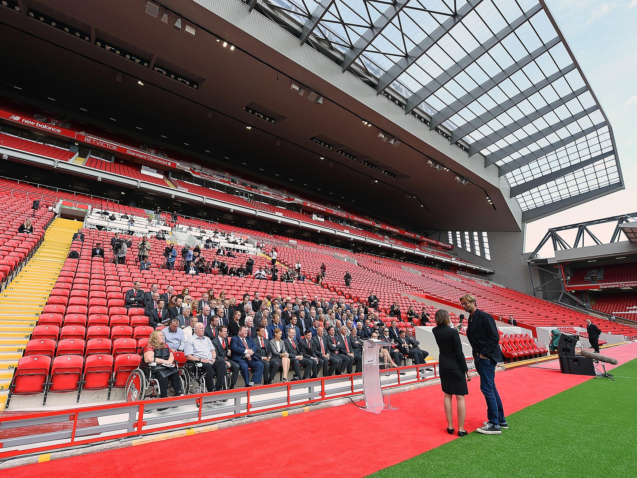Kloop spoke after the new Main Stand was unveiled (Getty)