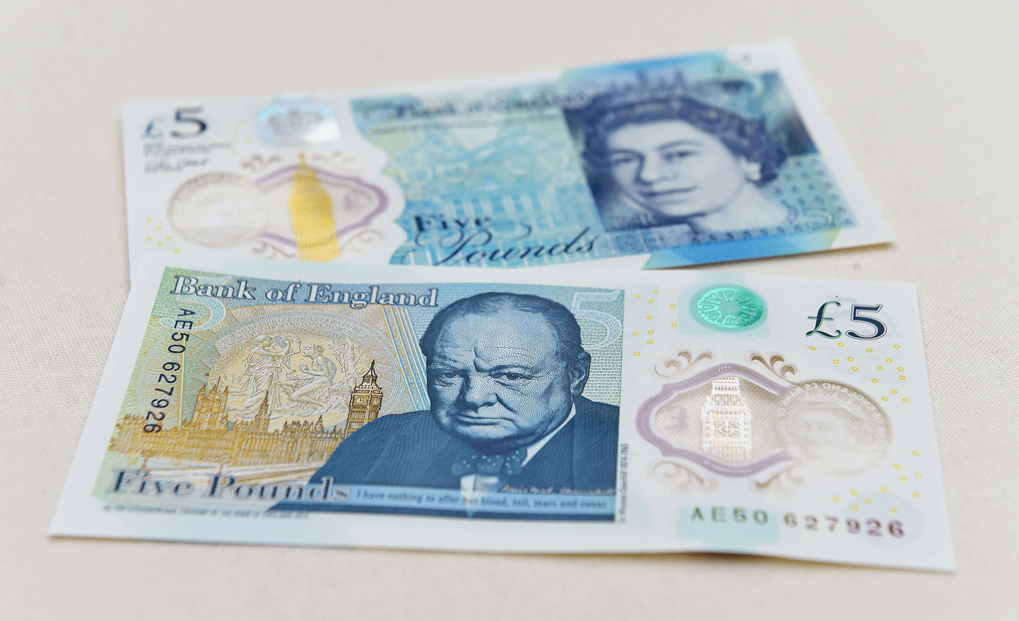 This is why new £5 notes have animal fat in them 