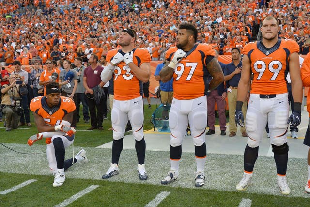 Marshall is the third NFL player to join Kaepernick in his protest against racial injustice
