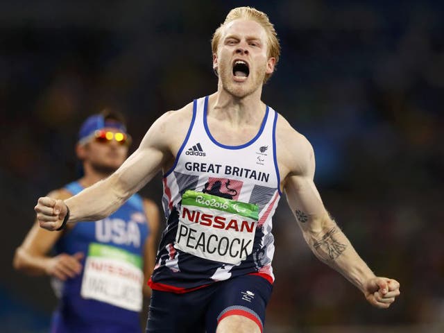 Jonnie Peacock of Britain wins the gold medal
