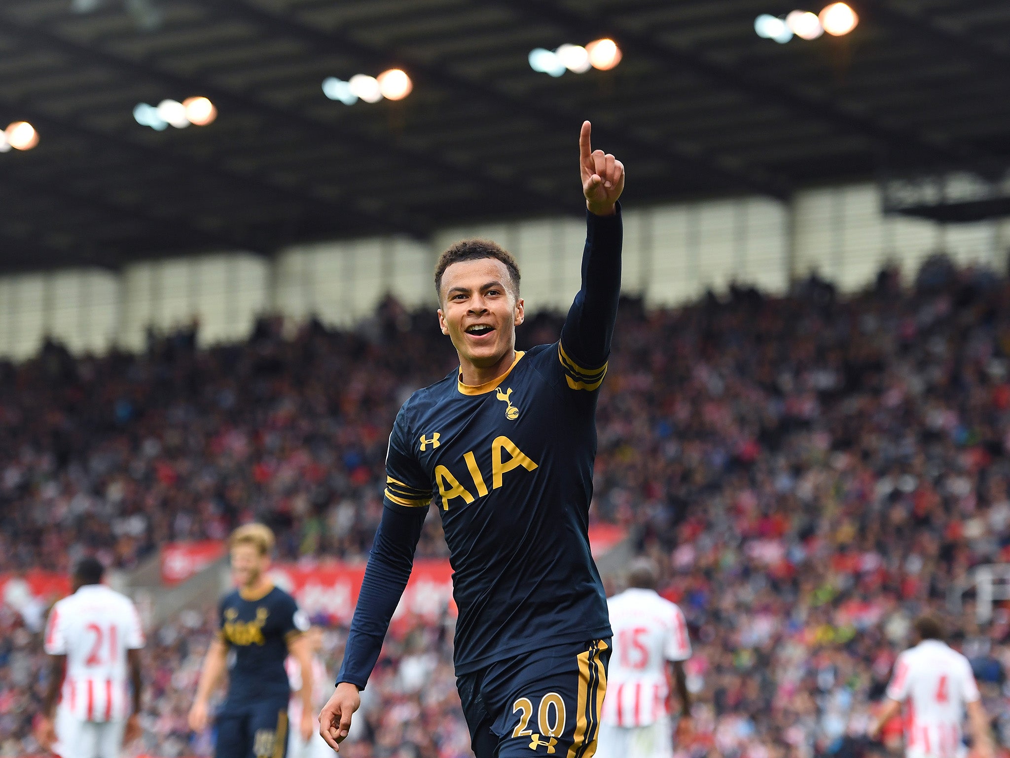 Dele Alli scored his first goal of the season