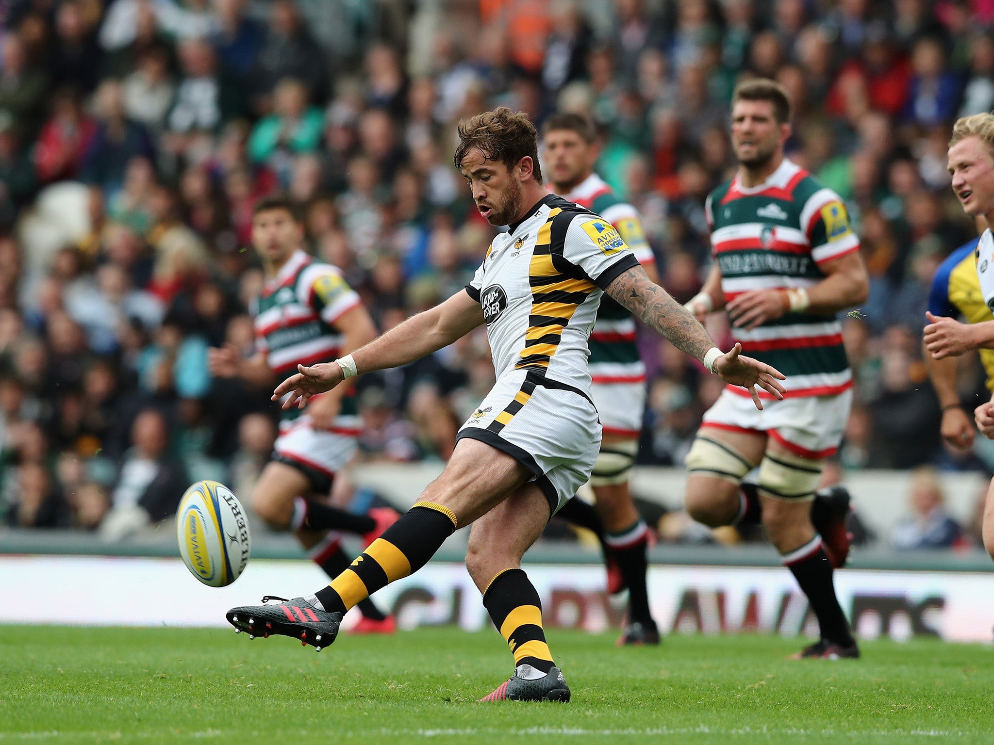 Danny Cipriani started at fly-half for the visitors