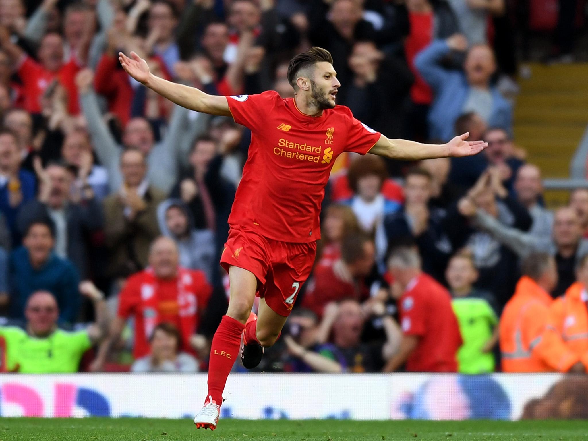 Lallana has already scored two goals this season for the Reds