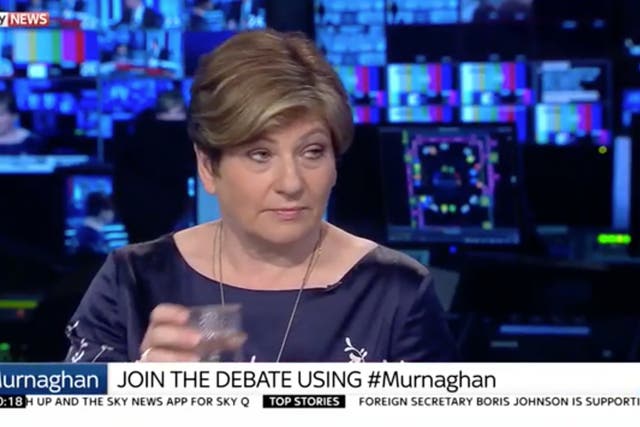 Emily Thornberry clashes with Dermot Murnaghan live on Sky News, 11 September 2016