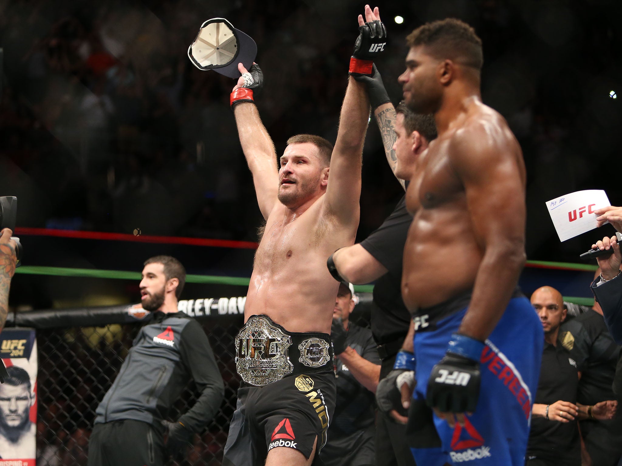 Stipe Miocic retained his title in his home town