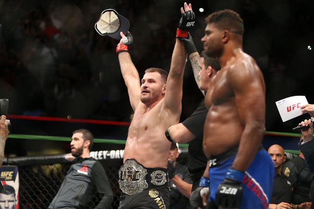 Stipe Miocic retained his title in his home town