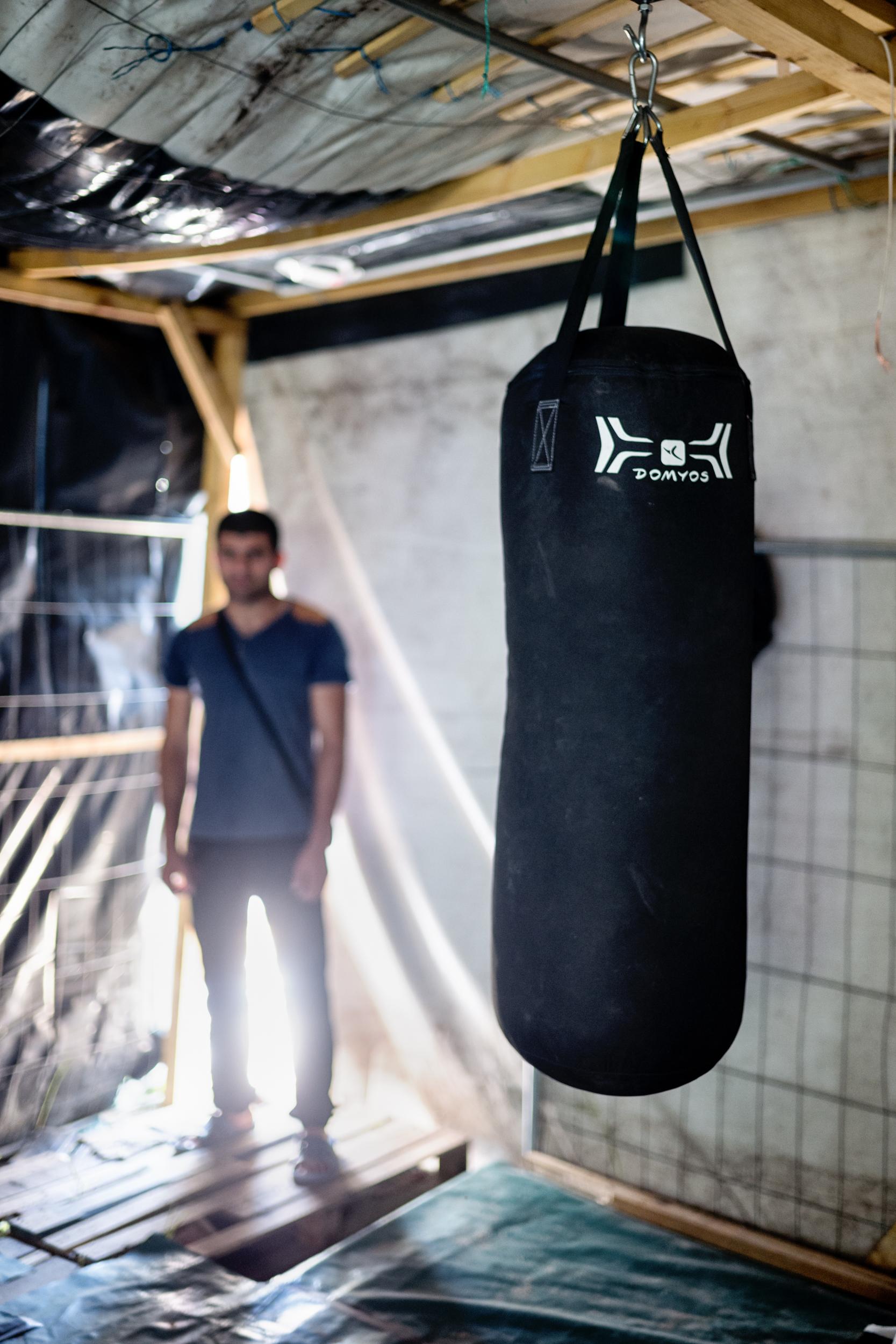 Arsala’s makeshift training space (Photo: Alan Schaller)