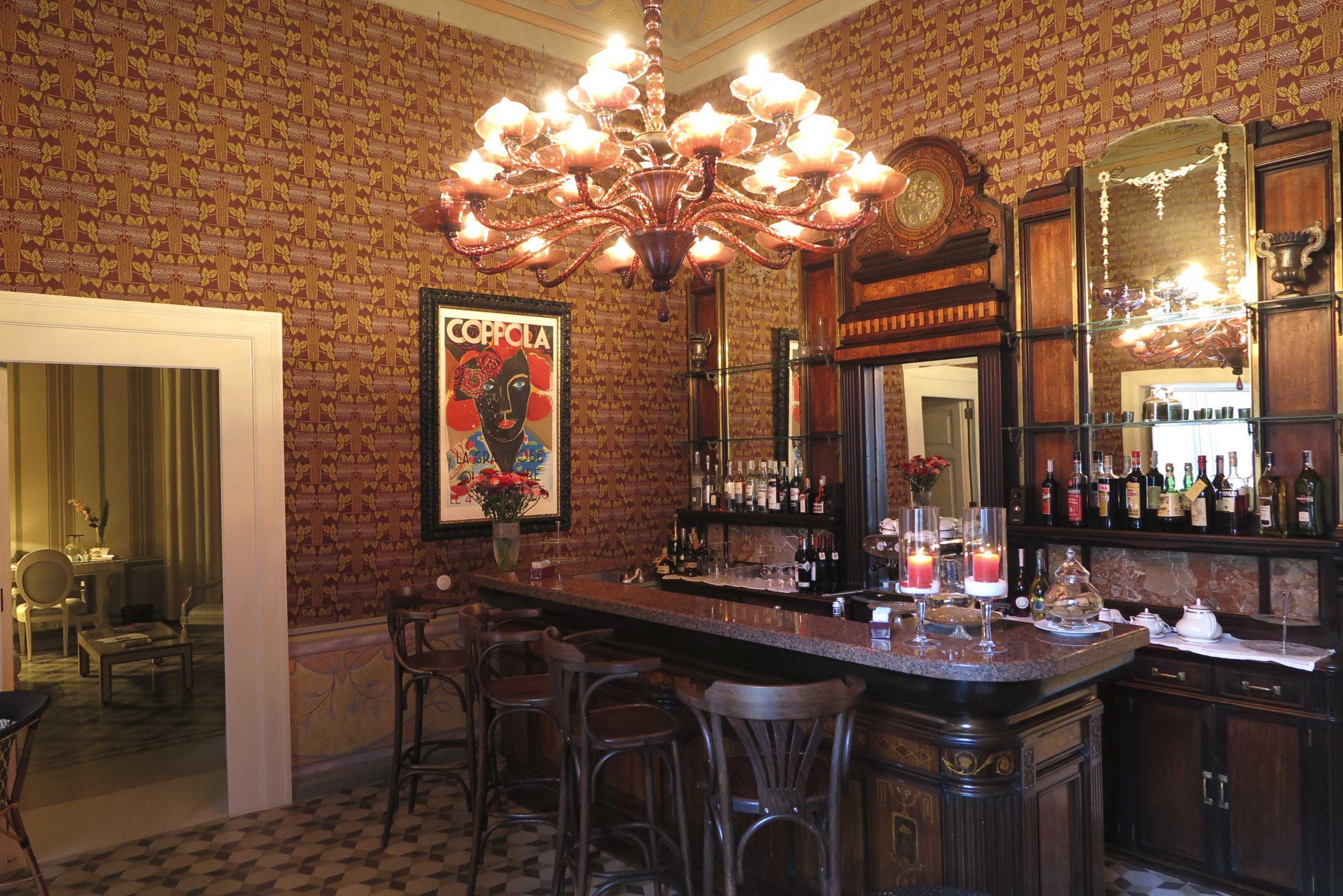 The bar at Palazzo Margherita