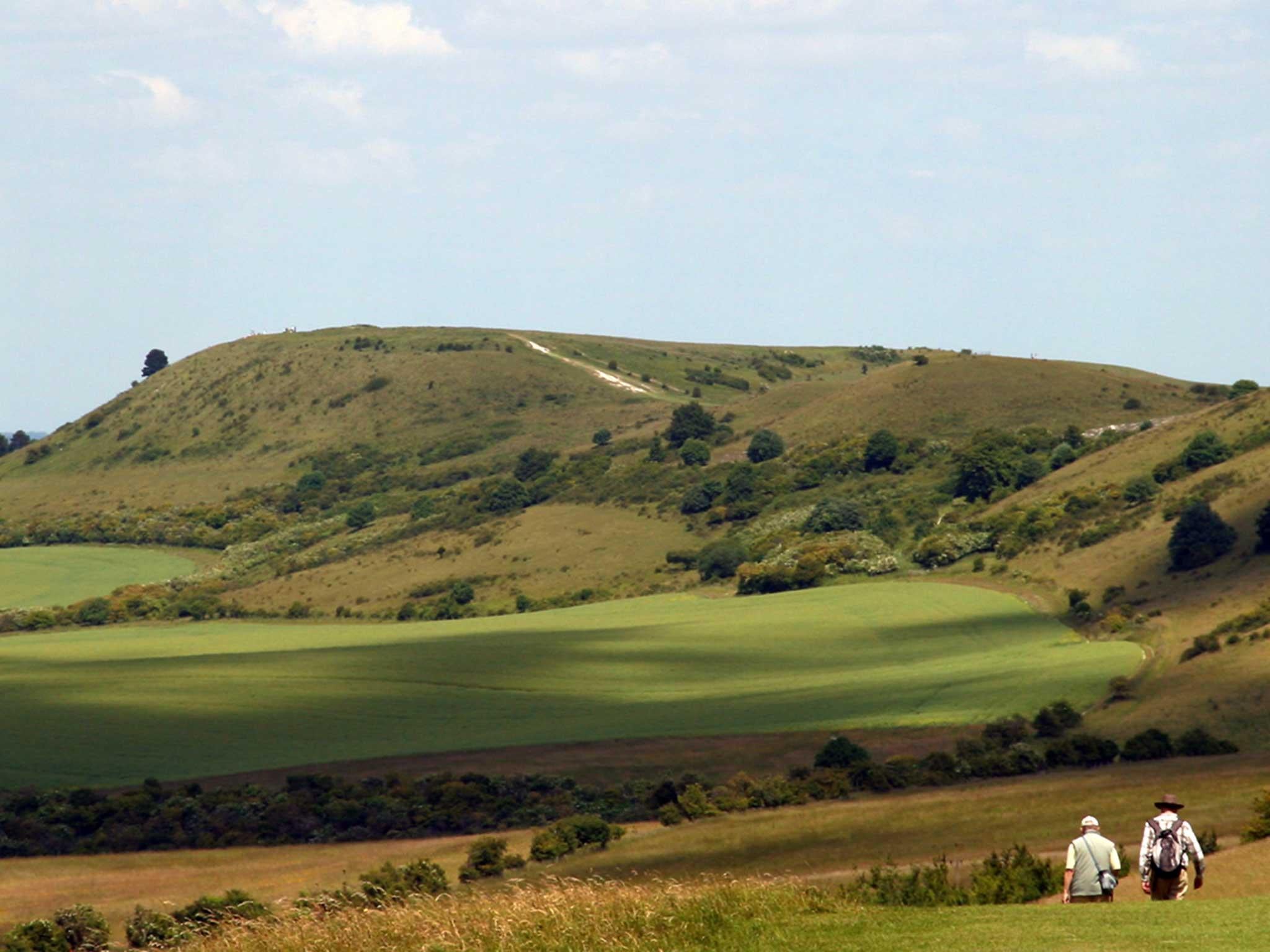 Ivinghoe Beacon, in the Chiltern Hills, seen looking north from The Ridgeway, said to be Britain's oldest road