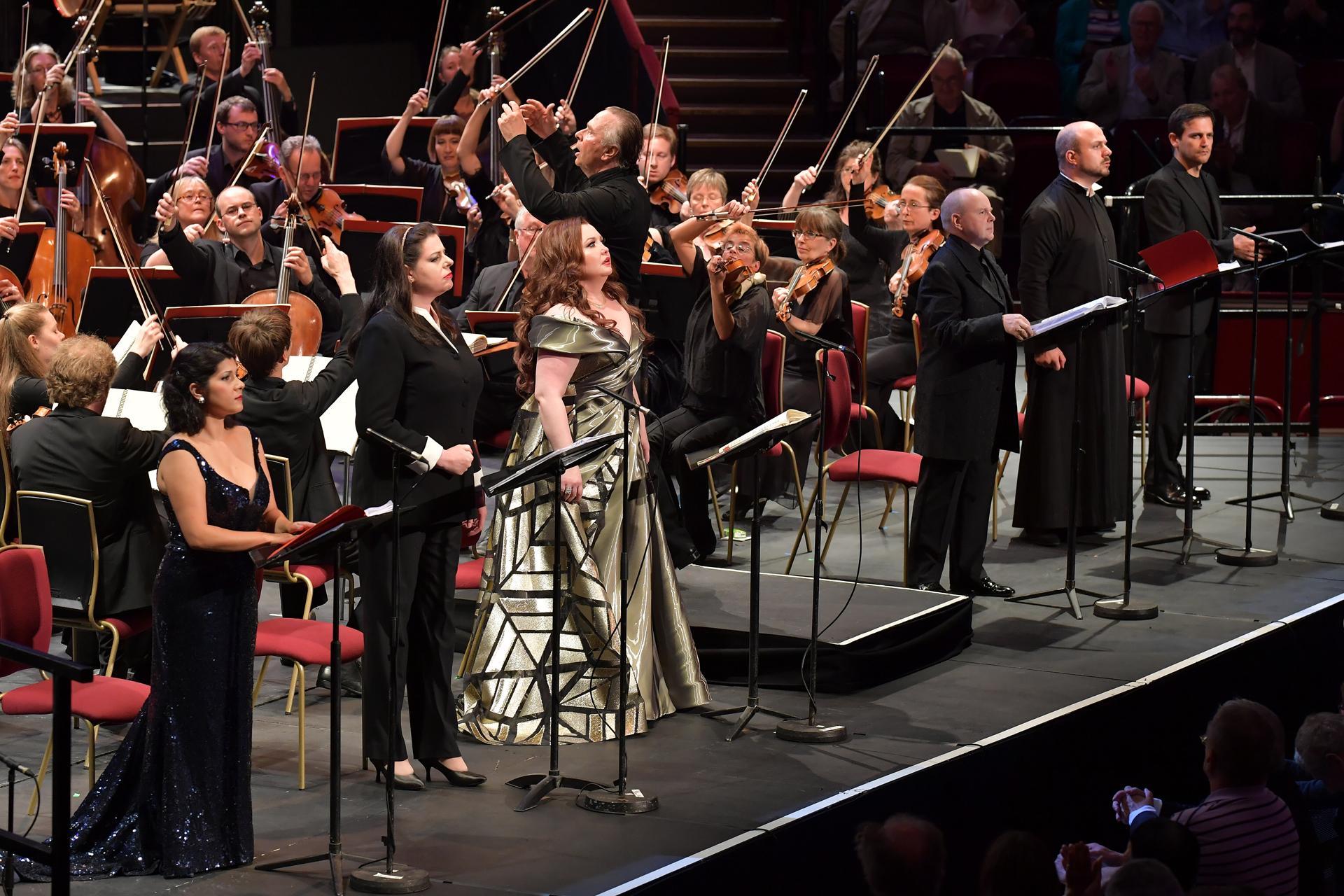 Prom 68: Susana Gaspar, Daniela Barcellona, Albina Shagimuratova, Barry Banks, Gianluca Buratto and Mirco Palazzi perform with the Opera Rara Chorus and the Orchestra of the Age of Enlightenment conducted by Sir Mark Elder at the BBC Proms 2016