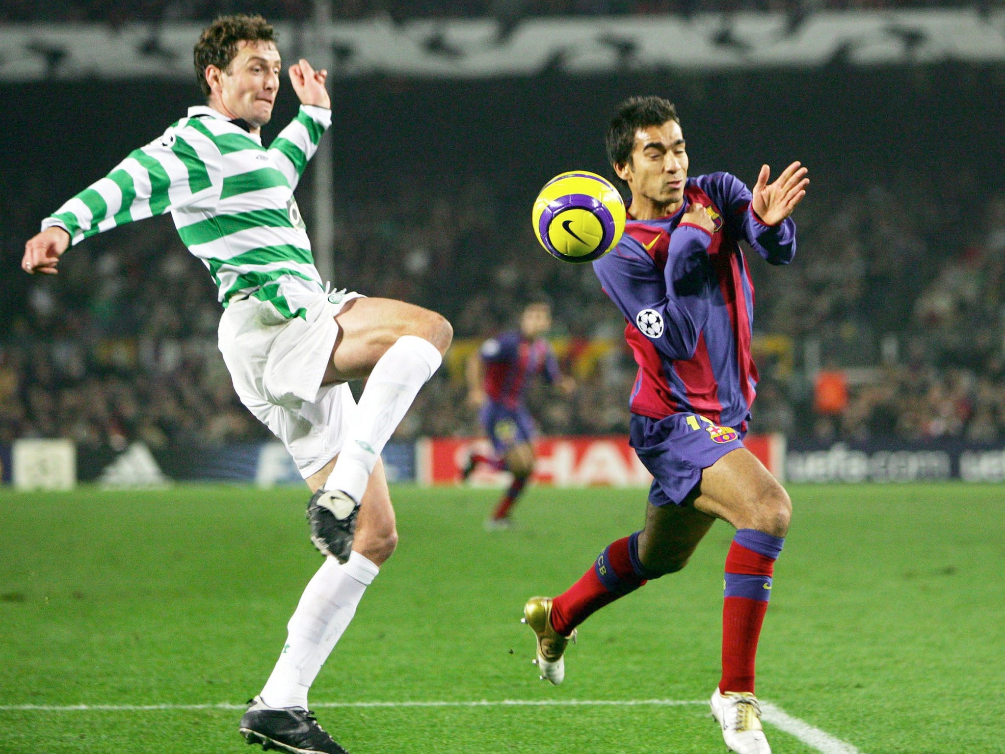 Chris Sutton scored against Barcelona for Celtic in 2004