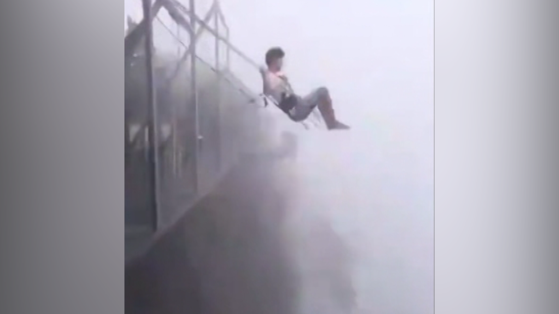 Would you brave China's new tourist attraction a swing on the edge of